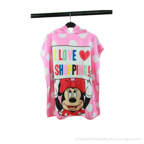 mikey mouse poincho beach towel